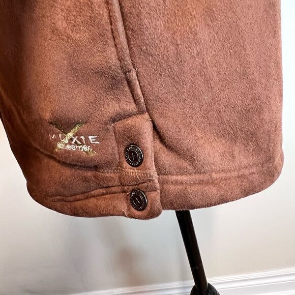 Moxie Equestrian Cavalero Techno Faux Suede Sherpa Stable Jacket Sz M - Picture 8 of 11